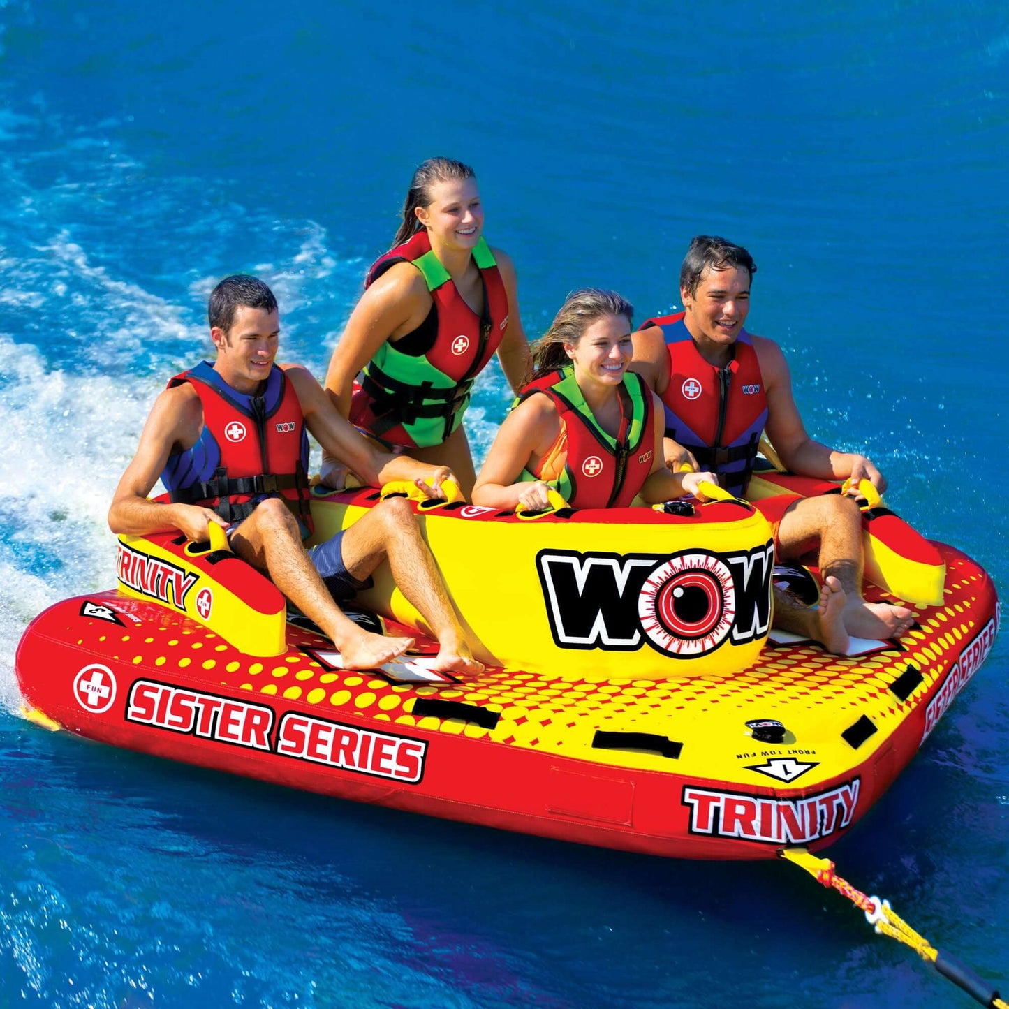 WOW Sports Trinity 4P Sister Towable Tube