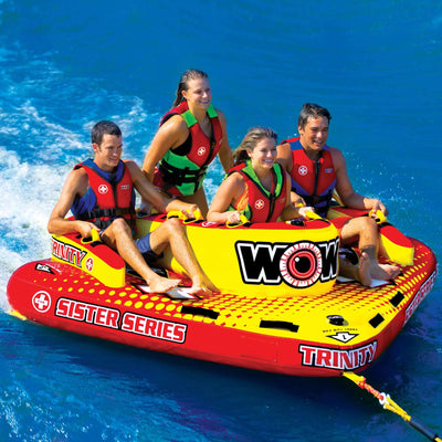 WOW Sports Trinity 4P Sister Towable Tube