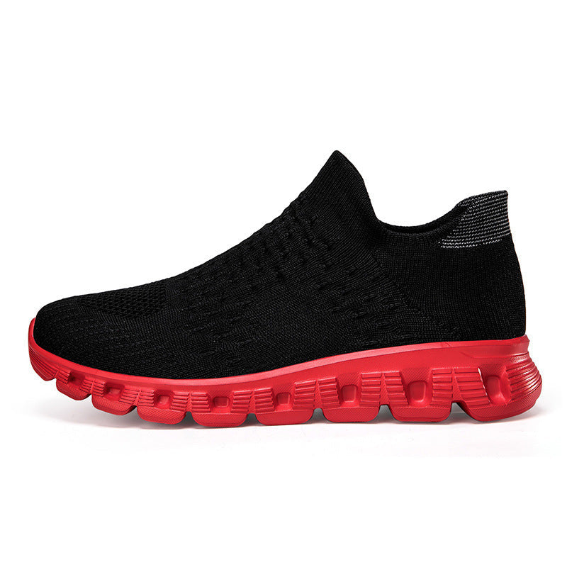 Slip-On Plus Size Women's Flying Woven Sneakers