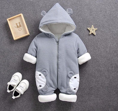 Stylish Baby Newborn Snowsuit - Warm Cotton Puffer Jacket