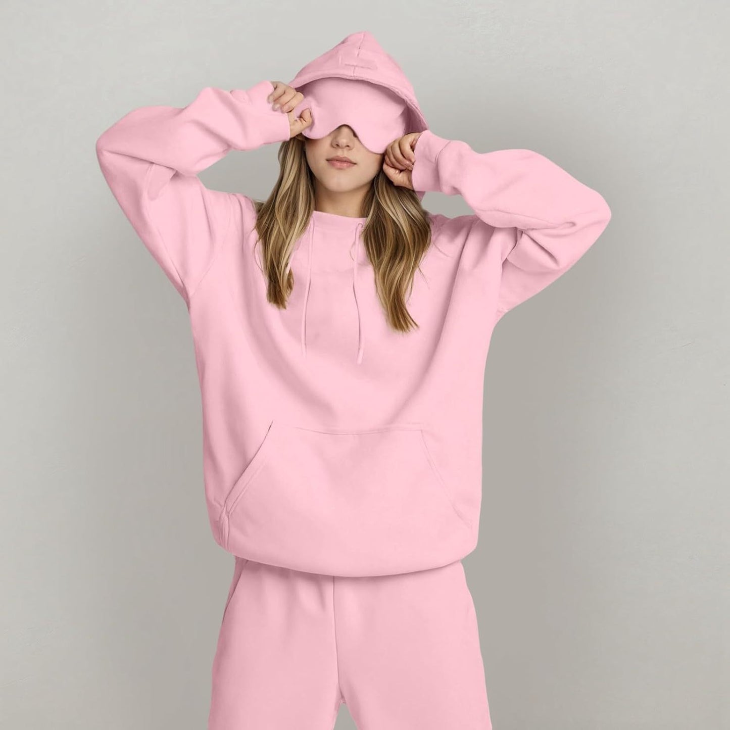 Haut à capuche uni pour femmes - Vêtements de sport premium