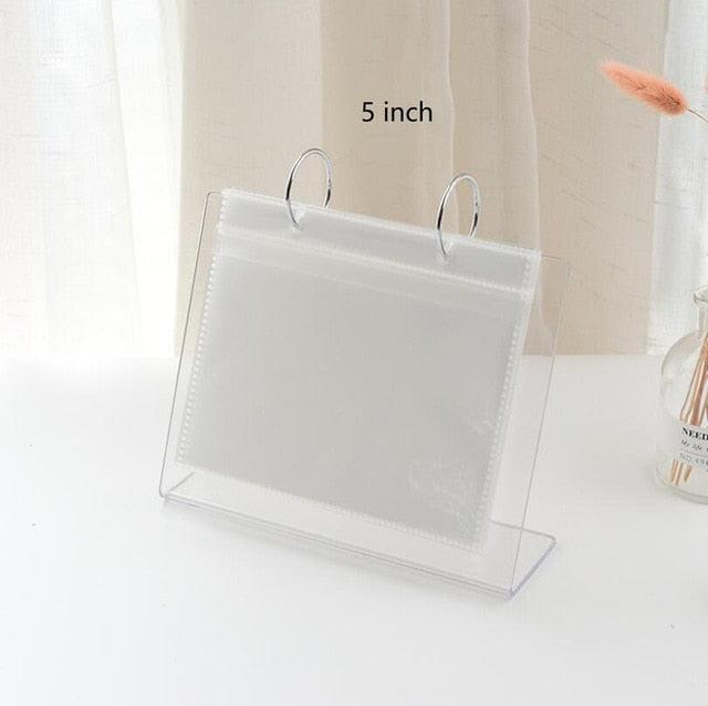 Charming 3/5 Inch Acrylic Desktop Photo Album for Memorable Moments - Korvel