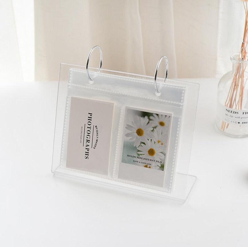 Charming 3/5 Inch Acrylic Desktop Photo Album for Memorable Moments - Korvel