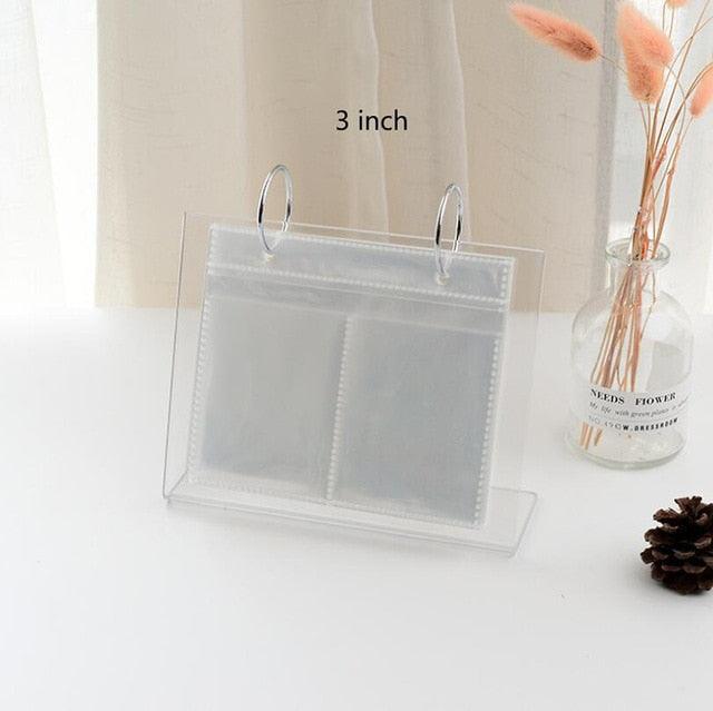 Charming 3/5 Inch Acrylic Desktop Photo Album for Memorable Moments - Korvel
