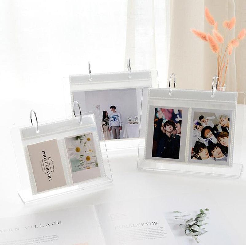 Charming 3/5 Inch Acrylic Desktop Photo Album for Memorable Moments - Korvel