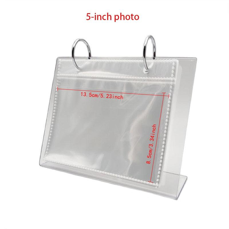 Charming 3/5 Inch Acrylic Desktop Photo Album for Memorable Moments - Korvel