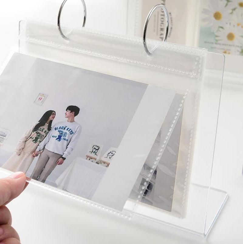 Charming 3/5 Inch Acrylic Desktop Photo Album for Memorable Moments - Korvel