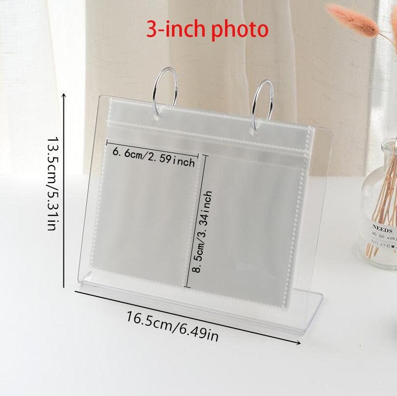 Charming 3/5 Inch Acrylic Desktop Photo Album for Memorable Moments - Korvel