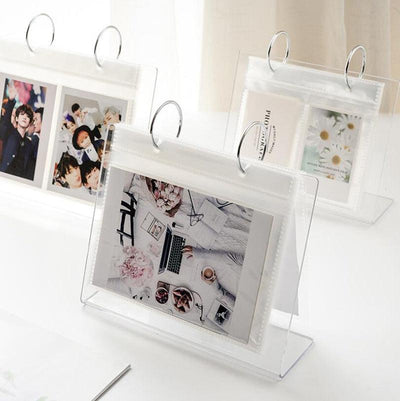 Charming 3/5 Inch Acrylic Desktop Photo Album for Memorable Moments - Korvel