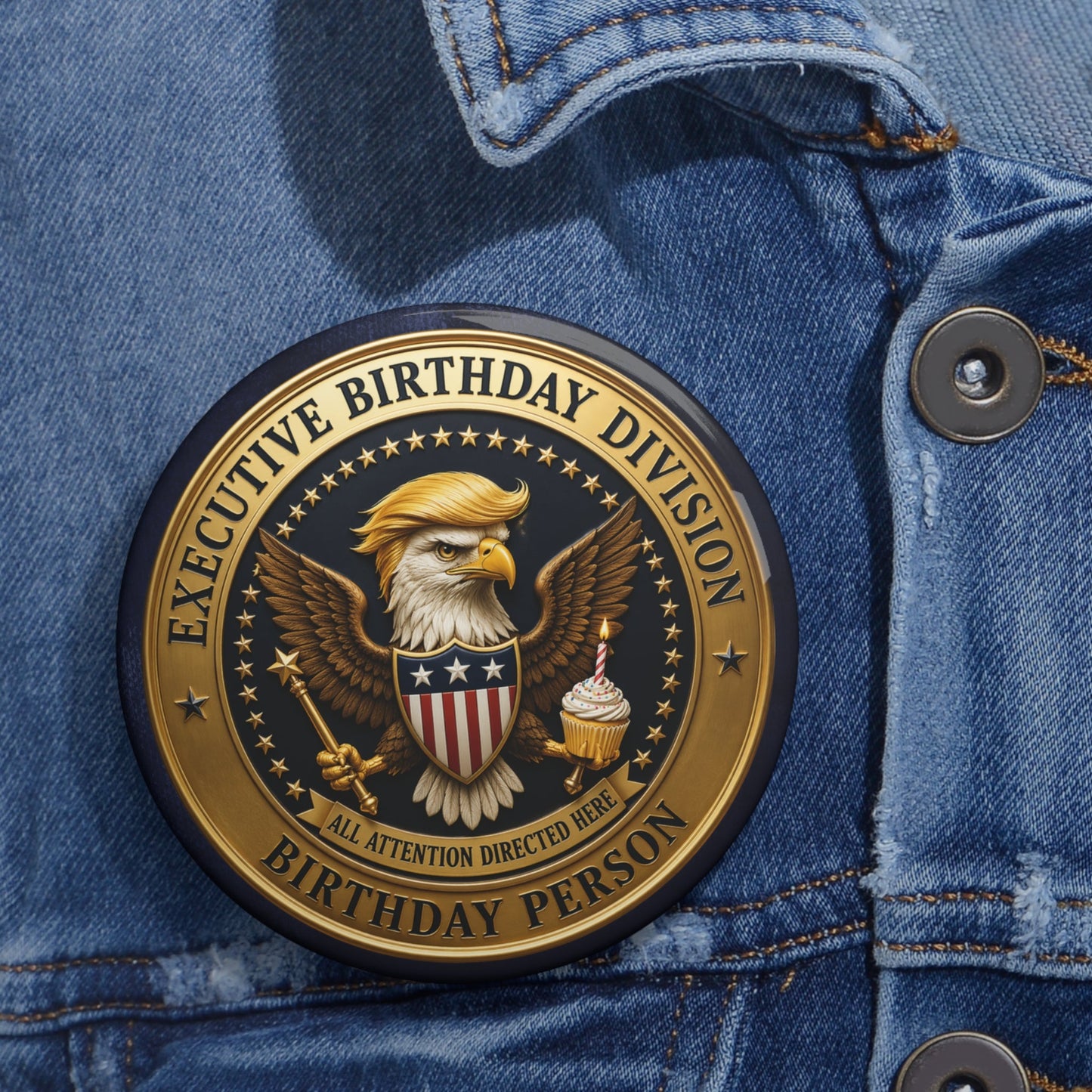 Bouton de revers de division d'anniversaire exécutif