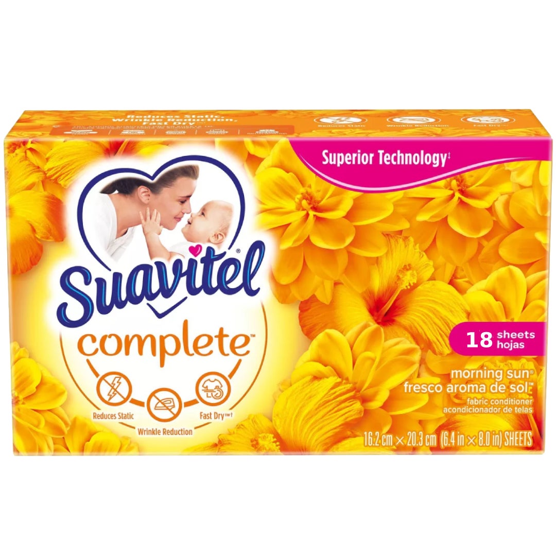 Suavitel Complete Fabric Conditioner Morning Sun - 18 Hojas
