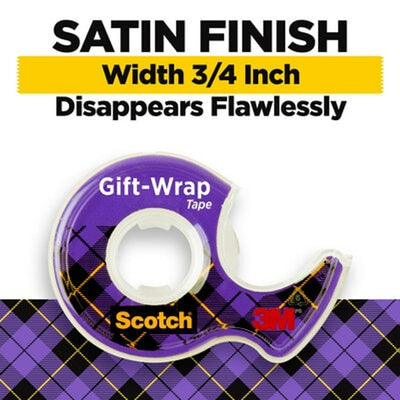 Satin Finish Gift Wrap Scotch Tape