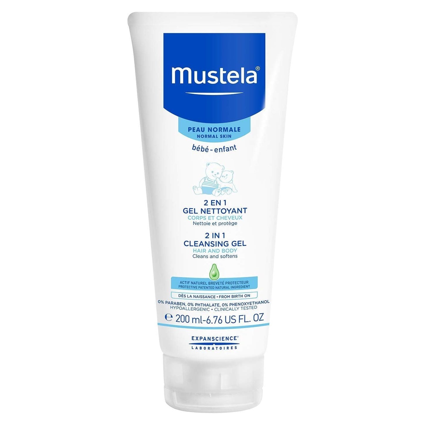 Mustela 2-in-1 Cleansing Gel for Babies - 6.76 Oz