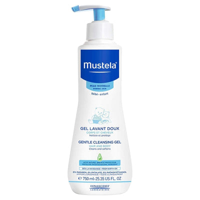 Mustela Gentle Cleansing Gel for Hair and Body - 25.35 Fl Oz