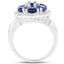 2.66 Carat Genuine Kyanite Sterling Silver Engagement Ring