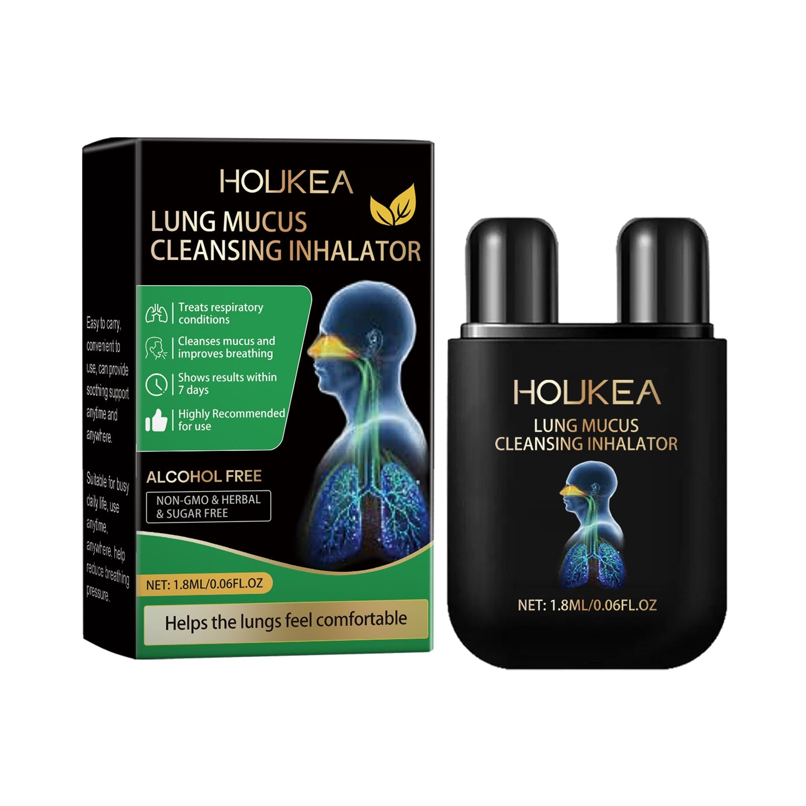 Body Cleanser Inhaler Gently Cleanses Nose Comfort Nose Body Relieves Discomfort Caregiver - Korvel