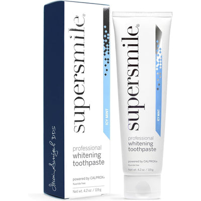 Pasta de dientes Supersmile ICY Mint sin flúor 4.2 oz