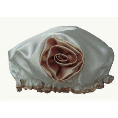 LA Indulgence Ivory Elegance Shower Cap