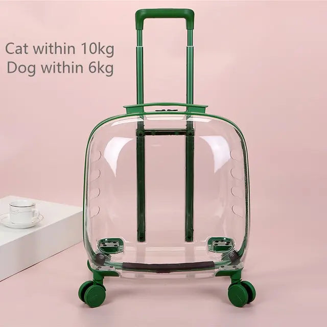 Chariot de Voyage pour Animaux de Compagnie Premium - Élégant et Fonctionnel