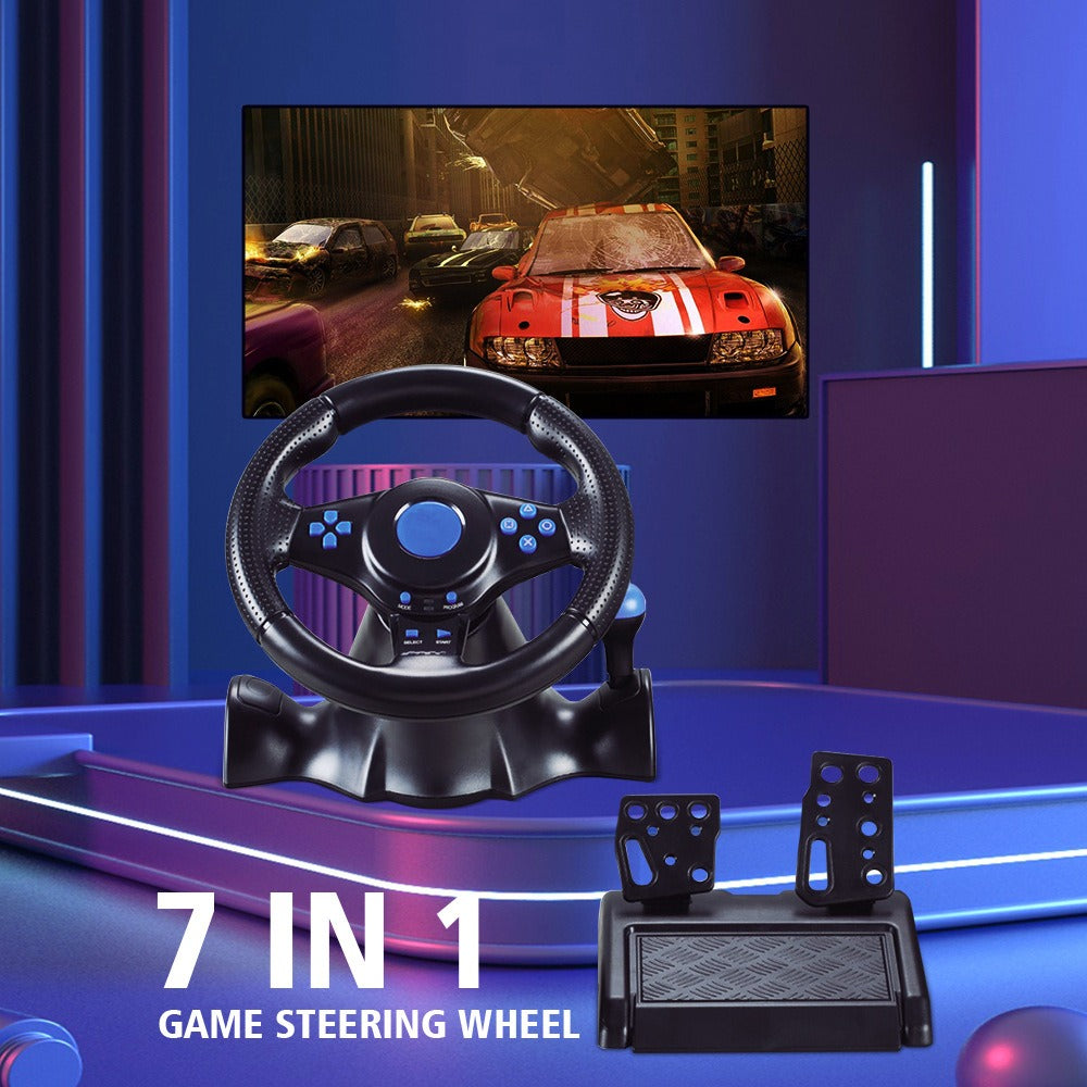 Volante de carreras 7 en 1 para Switch, Xbox, PS4 y PC