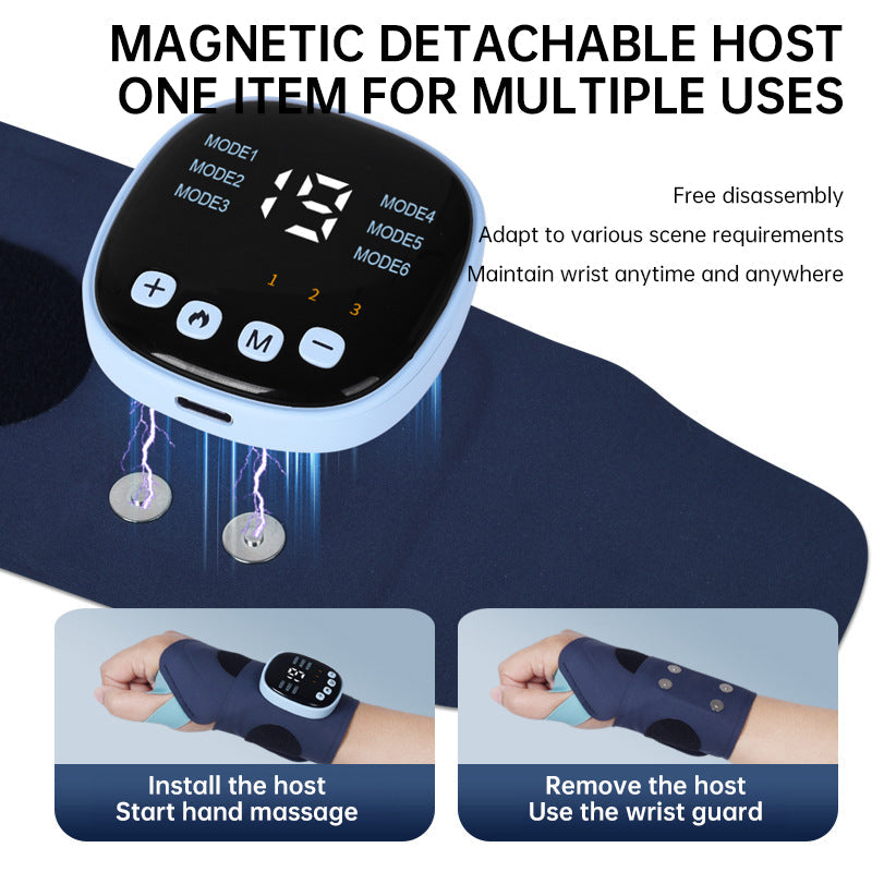 EMS Smart Tendon Sheath Hand Heating Wristband with Hot Compress and Massage Function - Korvel