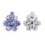 Boucles d'oreilles en argent sterling avec tanzanite véritable de 4,26 carats