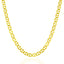 Cadena de eslabones marineros de 5.5 mm en oro amarillo de 10k
