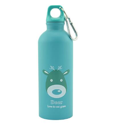 Botella de Agua Deportiva Portátil de Animales de Caricatura de 500ml
