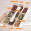 Design Sealed Snackle Storage Box With 9pcs Divider Plastic Divided Veggie Tray With Lid And Handle - Korvel
