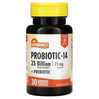 Sundance Vitamins Probiotic-14 Vegetarian, 30 Capsules