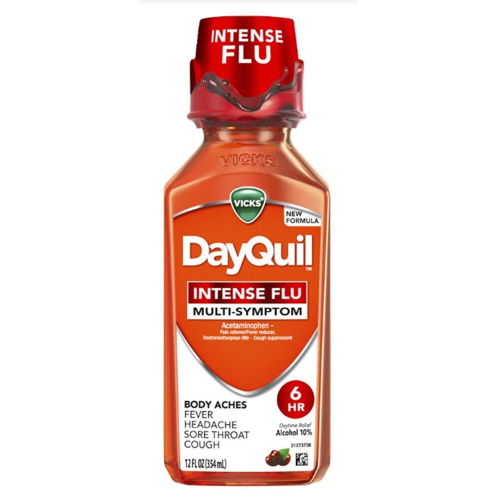 Vicks DayQuil Intense Flu Medicina Líquida Multi-Síntomas