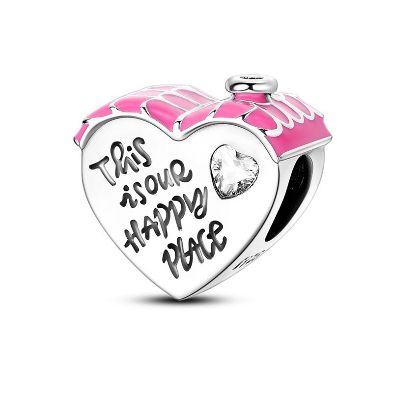 Family and Friendship Series Love Bead Pendant DIY Bracelet Necklace - Korvel