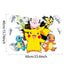 Cartoon anime children's room decoration wall sticker self-adhesive 3D Pikachu Digimon PVC sticker poster wall decoration - Korvel