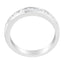 Bague demi-éternité en diamant certifié IGI de 1,0 Cttw en or blanc 18K