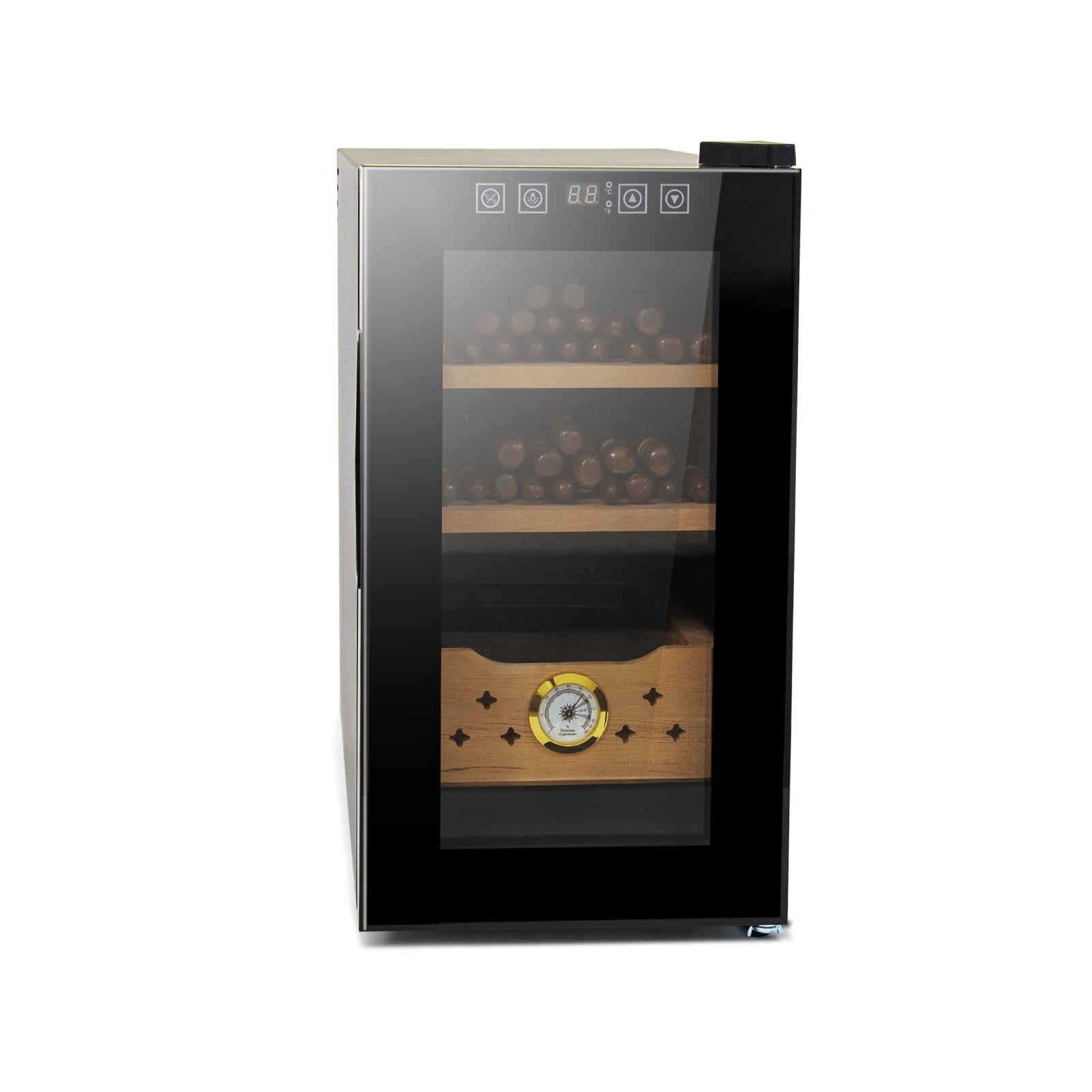 25L Electric Humidor, 150 Counts Capacity Cigar Humidor Humidifiers with Constant Temperature Controller, Cigar Humidor Box with - Korvel