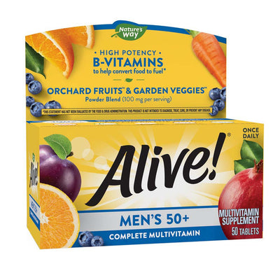 Nature's Way Alive Multivitamine complet pour hommes de 50 ans et plus - 50 comprimés