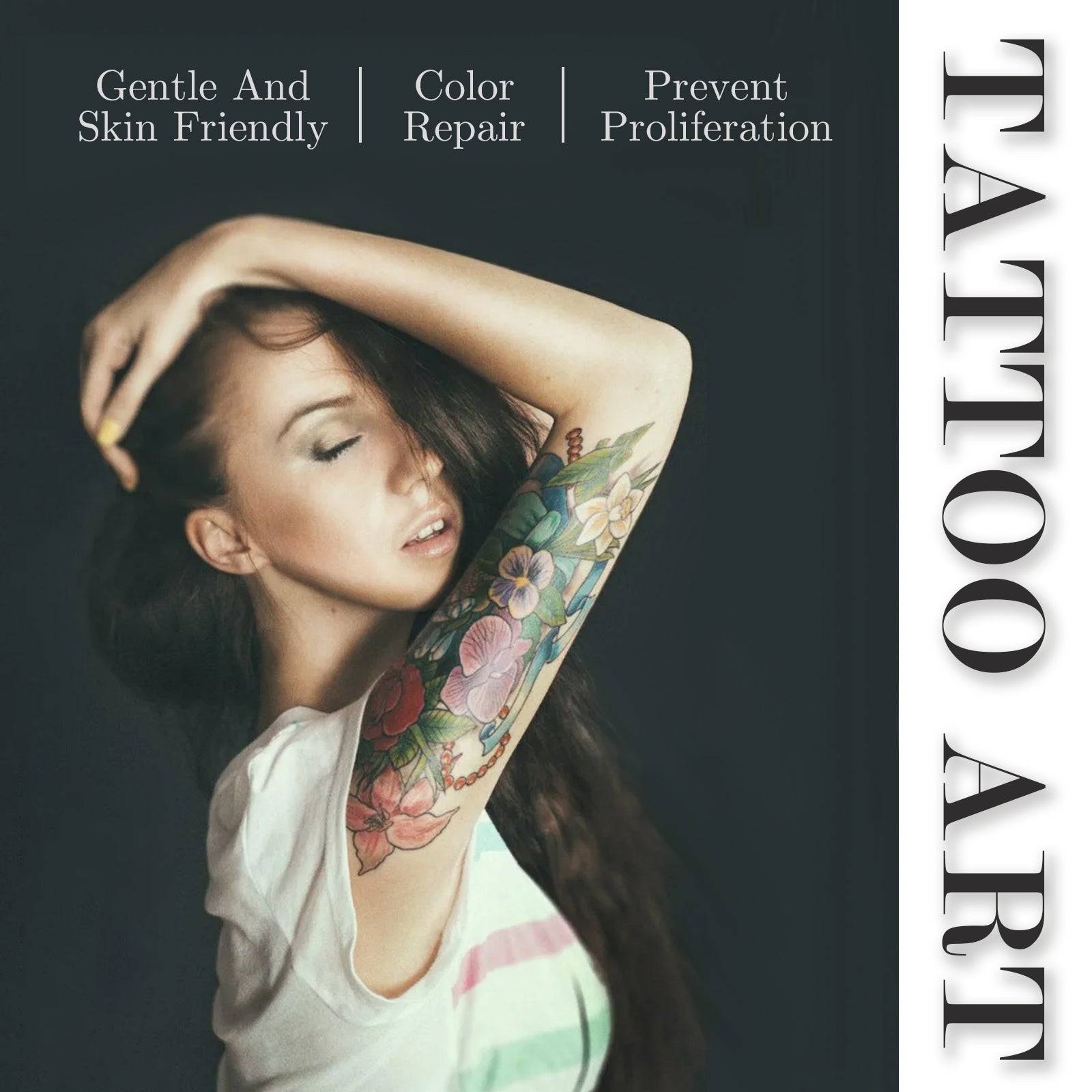 Tattoo Repair Cream, Tattoo Color Fixing Gentle Clean Moisturizing Skin Fade Tattoo Repair Cream - Korvel