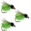LaFontaine Caddis Pupa vert vif à paillettes profondes - Taille 14 (3 pièces)