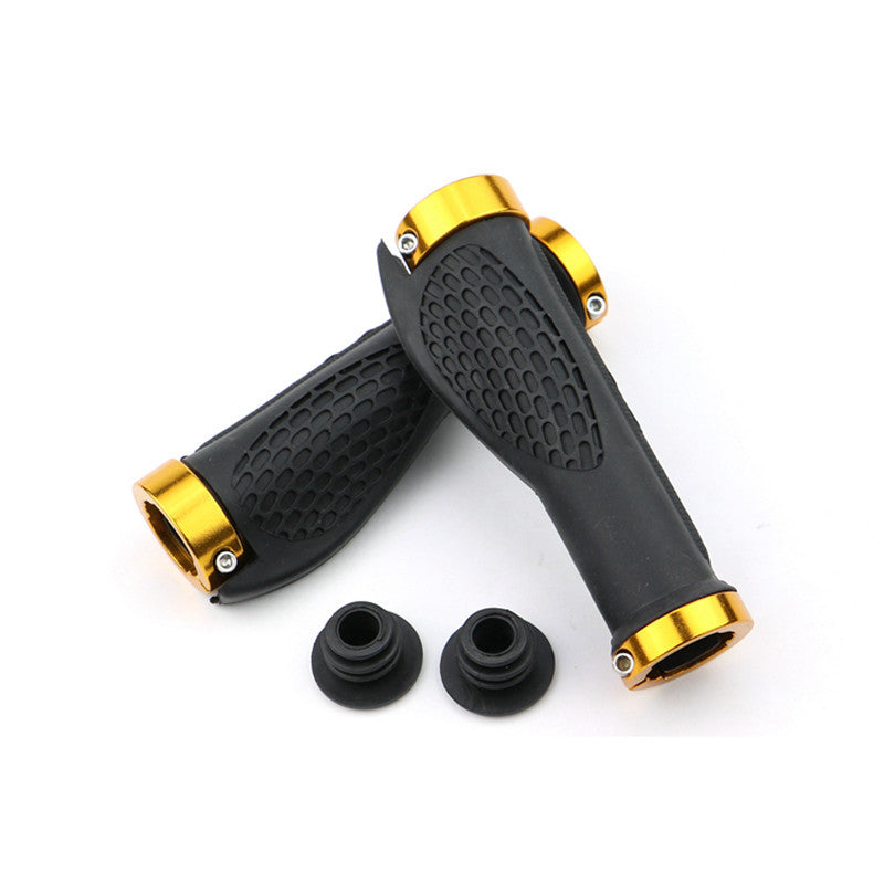 Bicycle Handlebars Mountain Bike Aluminum Alloy Bilateral Lock Anti-Skid Handlebars Riding Rubber Meat Ball Handlebars Vice Handle - Korvel