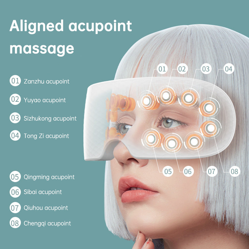 New Arrival Dry Eye Massage And Heating Steam Eye Massage Equipment Vibration Electric Eye Steam Massager - Korvel