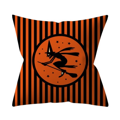Trick or treat/pumpkin Cushion Cover 45*45cm Happy Halloween Throw Pillow Cover Happy Fall Y'all ghosts Horror Pillowcase - Korvel