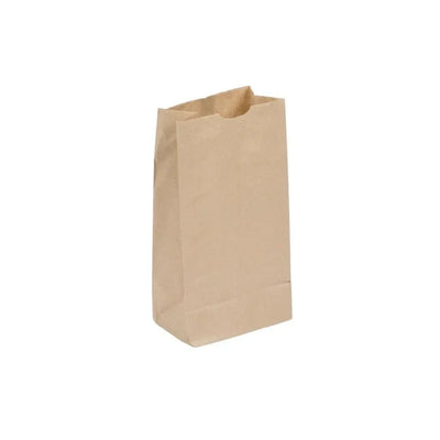Leader Paper Flat Bottom Bag - 6 lbs, 6x3.5x11 in, 2000 Ct