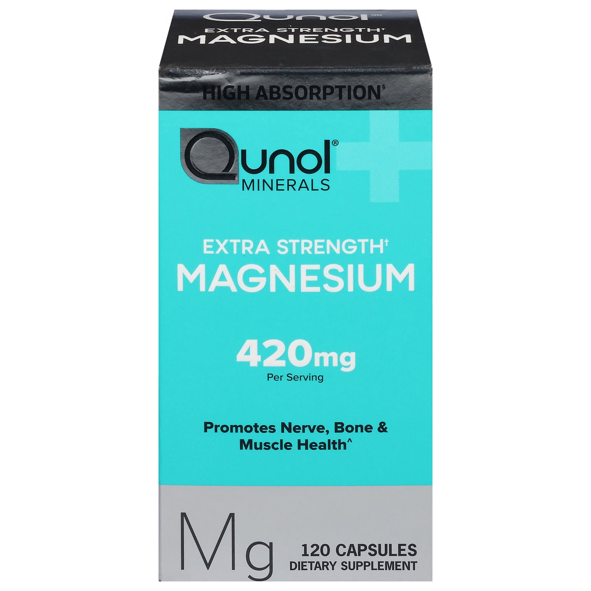 Capsules de magnésium Qunol Extra Force, 420 mg