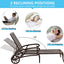 Aluminium Cast lounge chair 1pcs brown - Korvel