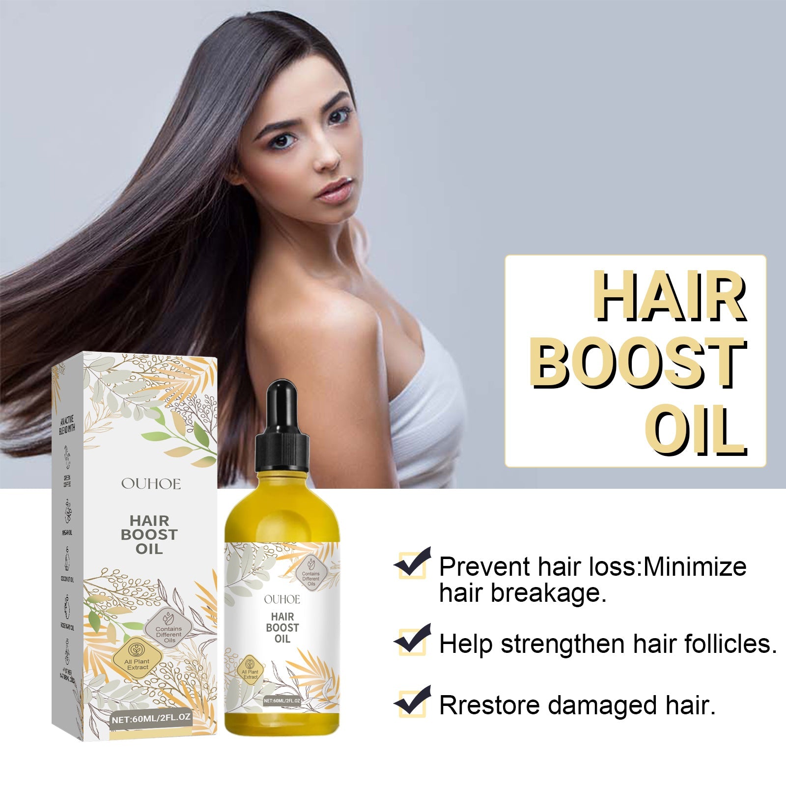 Hair Care Essential Oil Nourishes Hair, Softens Shine, Improves Hair Quality And Moisturizes Hair Care Essential Oil - Korvel