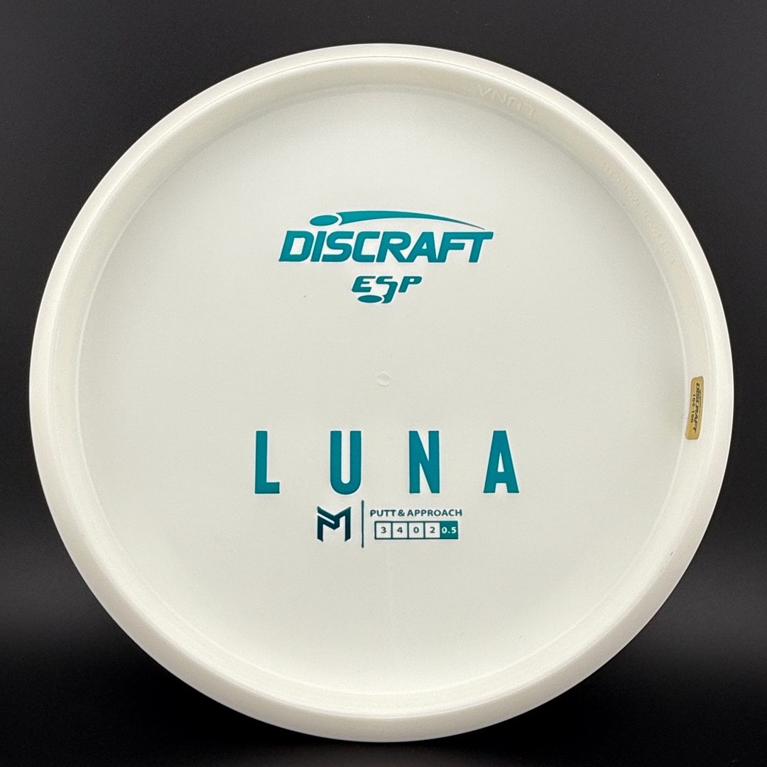 White ESP Luna Disc Golf Putter - Dyer's Delight