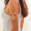 Ethnic style, personalized metal iron chain, arm chain, niche, simple, open-ended arm bracelet, arm ring, female - Korvel