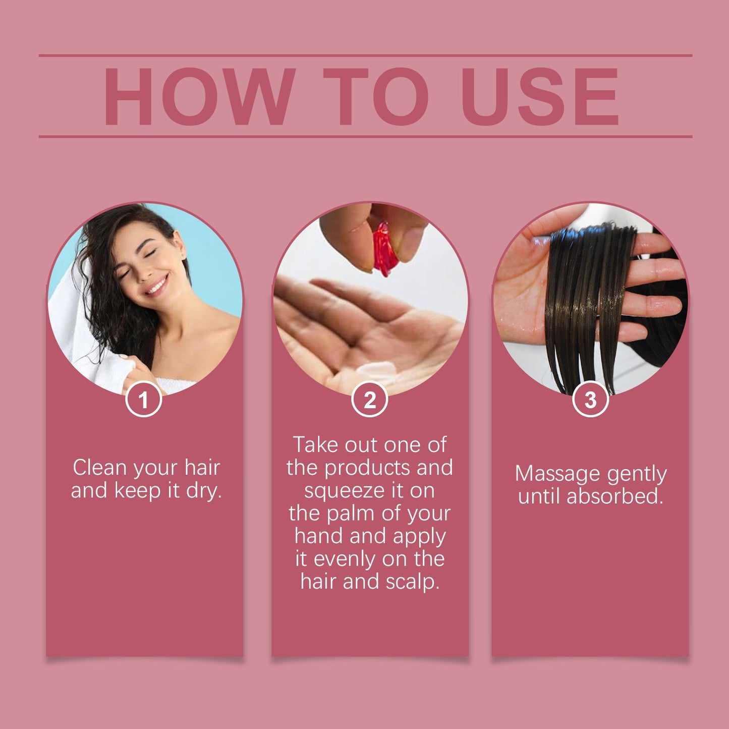 Rose Hip Oil Hair Care Capsule Scalp Massage Dry Hair Smooth Moisturizing Soft Hair Care Capsule - Korvel