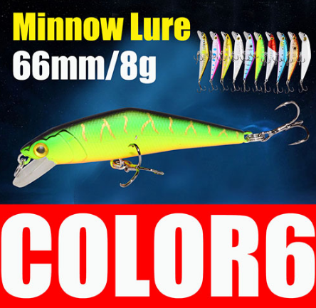 AFISHLURE Bass Wobblers Trout Fishing Lure  66mm/8g Minnow  Hard Baits Iscas Artificial Pesca Leurre - Korvel