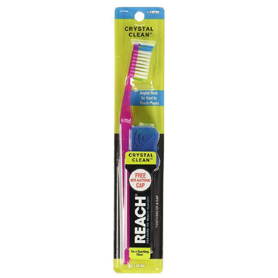 Reach Crystal Clean Toothbrush - Firm Bristles, Contoured Handle